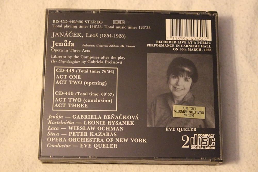 Janacek - Jenufa  ~Opera 1989 [DVD] Import PAL式 Amazon.com: Janacek: Jenufa [DVD] : Simon Rattle, Camilla